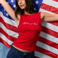 All American Babe Tank Red