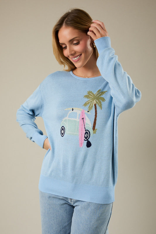 Surf Car Sweater