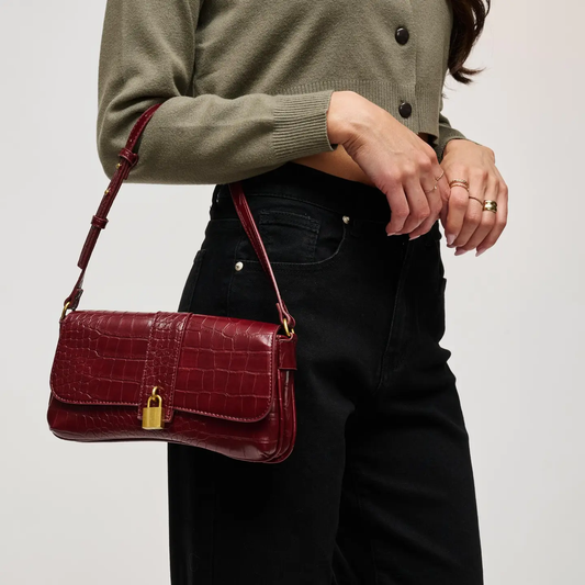 Marsilee Shoulder Bag Burgundy