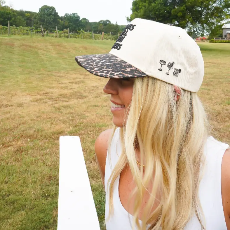 Drinks Well with Others - Luxe Leopard Trucker Hat