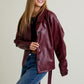 Luna Burgundy Coat