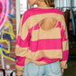 Briar Striped Cut Out Top