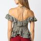 Edith Checkered Ruffle Top