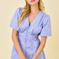 Diana Red and Blue Romper