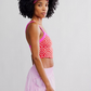 FP MOVEMENT ALL CLEAR CAMI JACQUARD / FUCHSIA FLIRT GEO CO