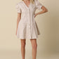 Serena Gingham Puff-sleeve Dress