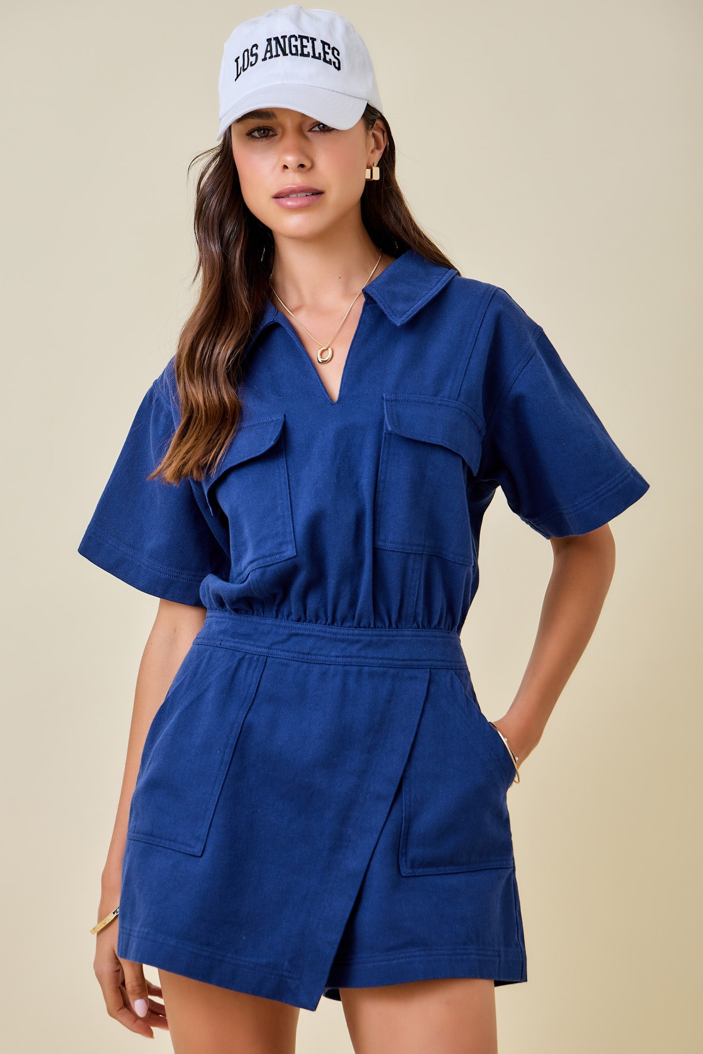 Davina Denim Romper