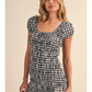 Kennedy Black Gingham Romper