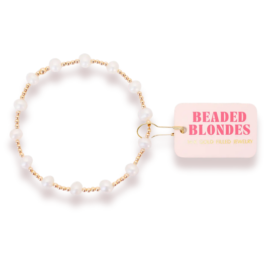 Lolo Pearl Bracelet in Gold Standard 6.75 inch