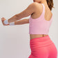 V Neck Yoga Top Sugar Pink
