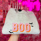 Boo Checkered Embroidered Crewneck