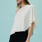 Lux White Poncho