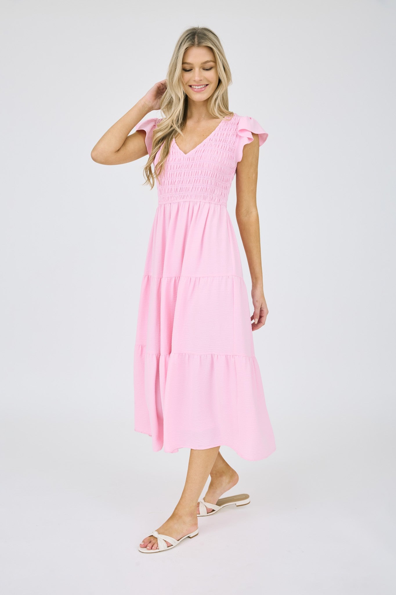 Becky Pink Maxi Dress