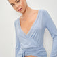 Mika Lace Inset Wrapped Top