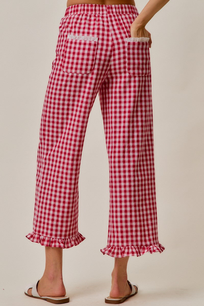 Sarah Gingham Pants
