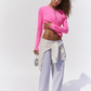 COOL DOWN CREW SOLID / HOT PINK