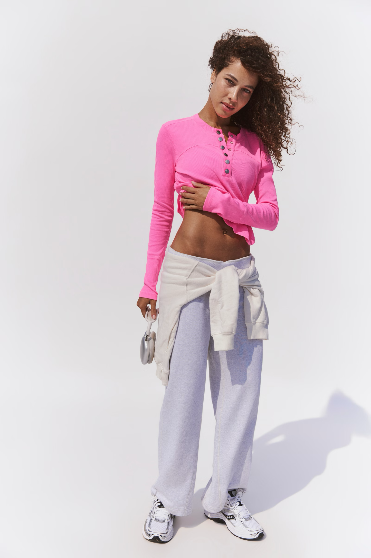 COOL DOWN CREW SOLID / HOT PINK