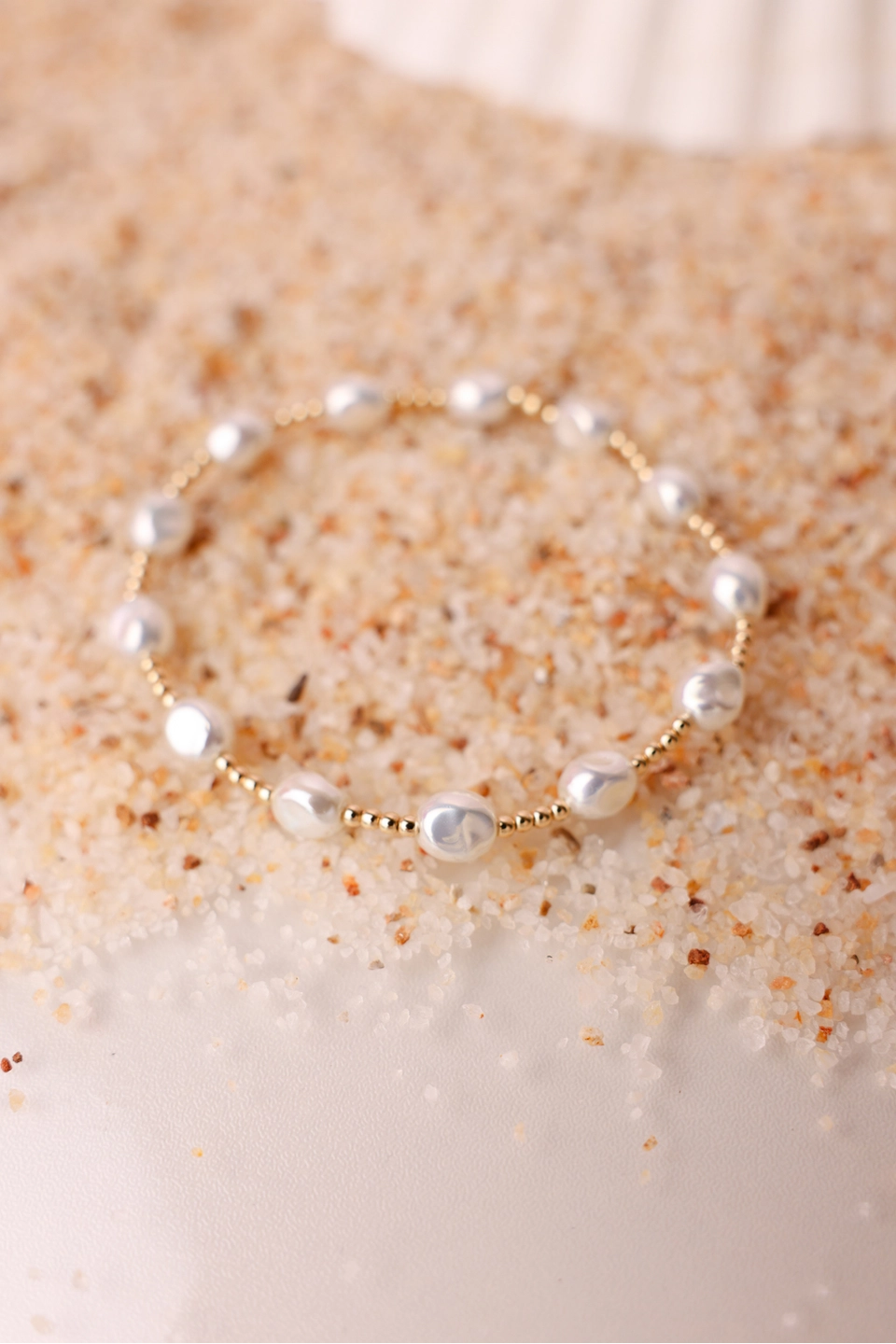 Bri Pearl Bracelet in Gold Standard 6.75 Inch
