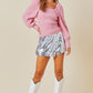 Dana Pink Sequin Sweater