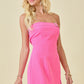 Dee Pink Strapless Dress