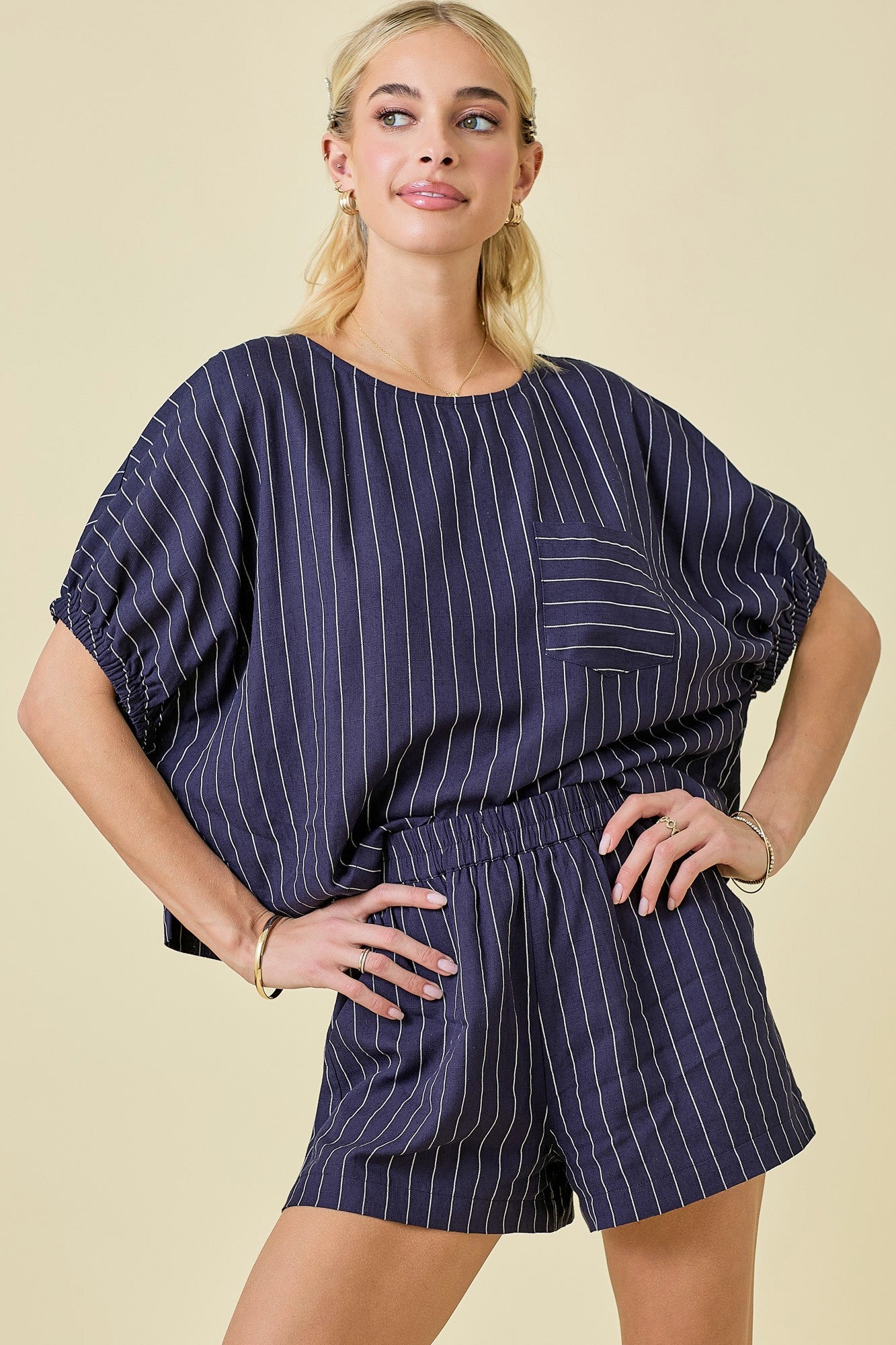 Deborah Navy Set