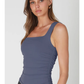 Clean Line Square Shirred Top