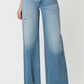 Vervet Low Rise Tinted Medium Wash Wide Flare Jeans