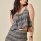 Dina Plaid Top
