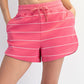 Modal Scuba Stripe Tulip Short Pink