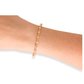 Palmer Fluted Bracelet in Gold Standard 6.75 Inch