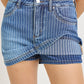 Risen High Rise Stripe Mini Skort