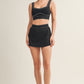 Klara Black Skort