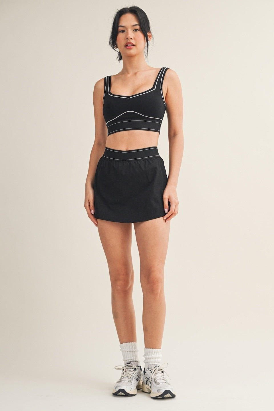 Klara Black Skort