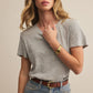 Z SUPPLY FOUNDATION SLUB TEE Classic Heather Grey