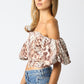 Kiley Leopard Bubble Top