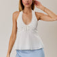 Sammie White Halter Top
