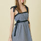 Diana Black Gingham Dress