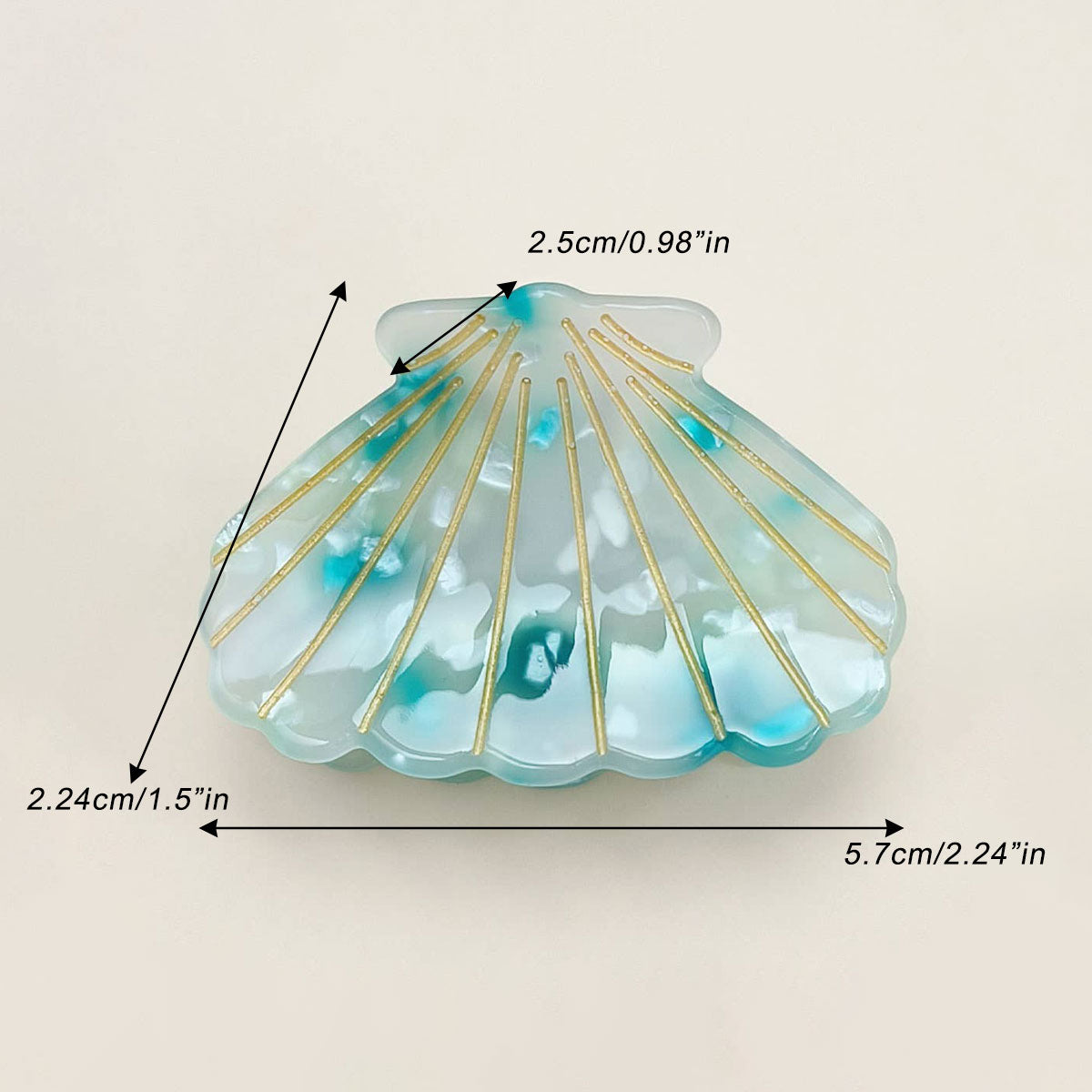 White Shell Hair Clip