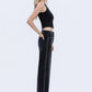 Vervet High Rise Nail Detail Wide Jeans