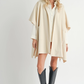 Lisha belted poncho