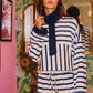 Brandon Navy Striped Top