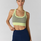 GO TO STRIPE BRA / VAPOR LIME / MARS