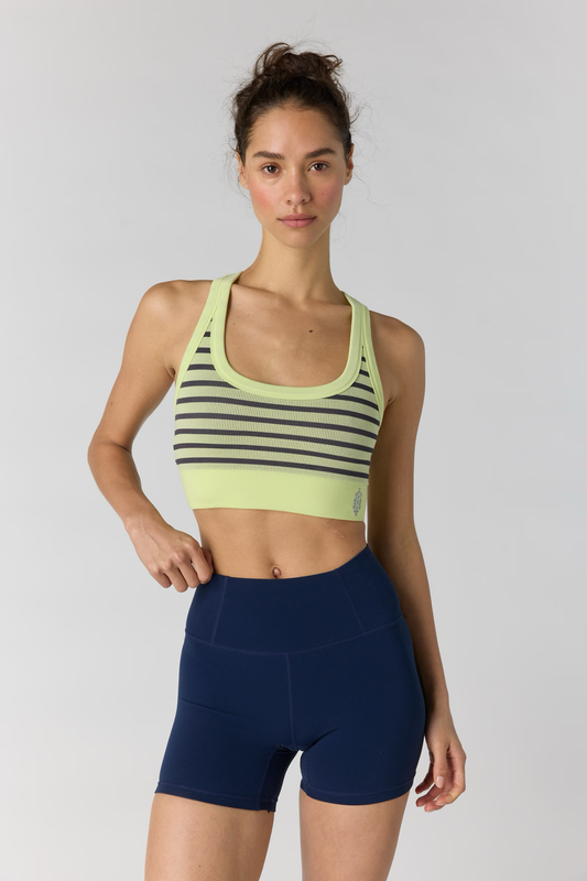 GO TO STRIPE BRA / VAPOR LIME / MARS