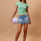Layla Green Striped Top