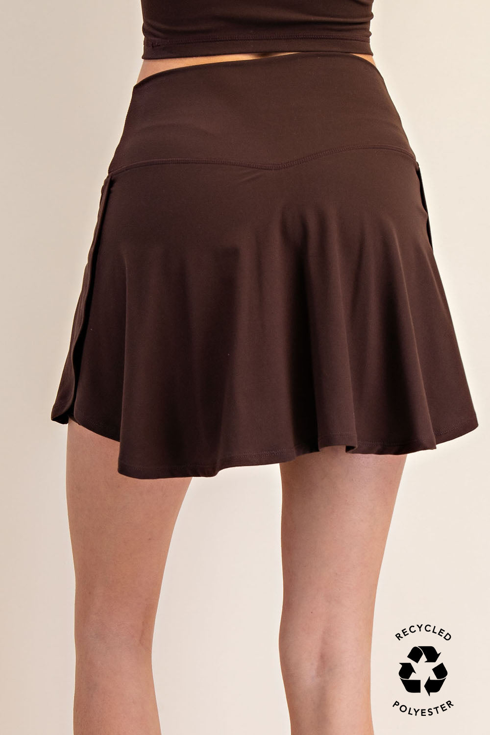 Butter V Shaped Skort Espresso