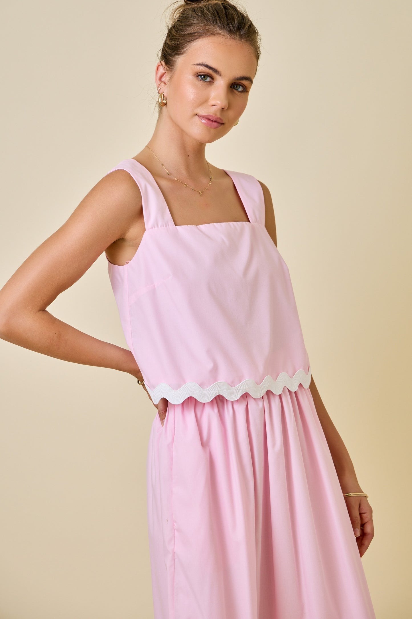 Dasha Pink Ric Rac Top