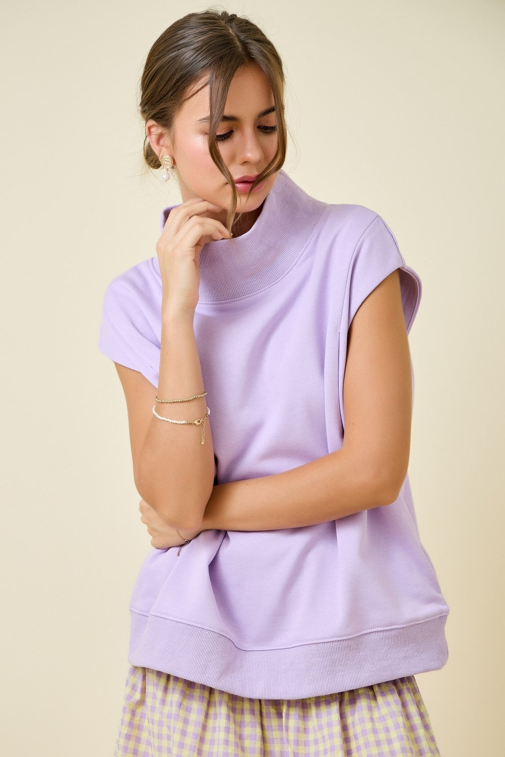 Deb Lavender Set Mockneck