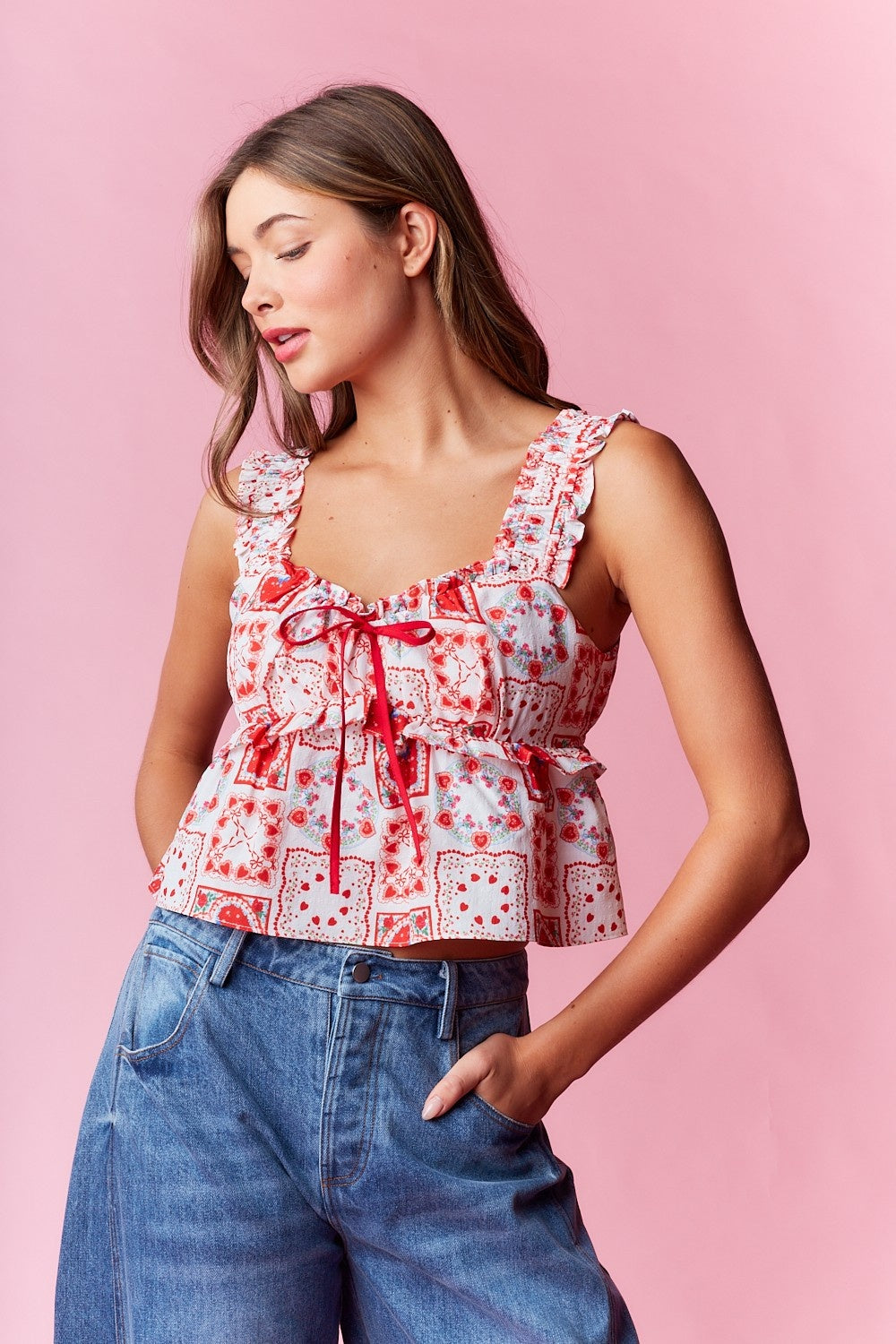 Renee printed cami
