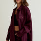 Lily Burgundy Shacket