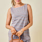 Deb Mocha and Blue Dress